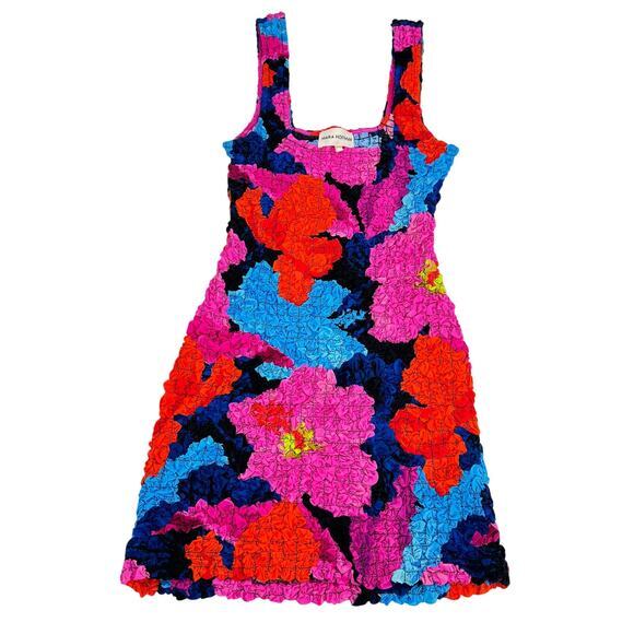 Mara Hoffman +‎ Net Sustain Laura Printed Popcorn Mini Dress Pink Size Small - Picture 7 of 16